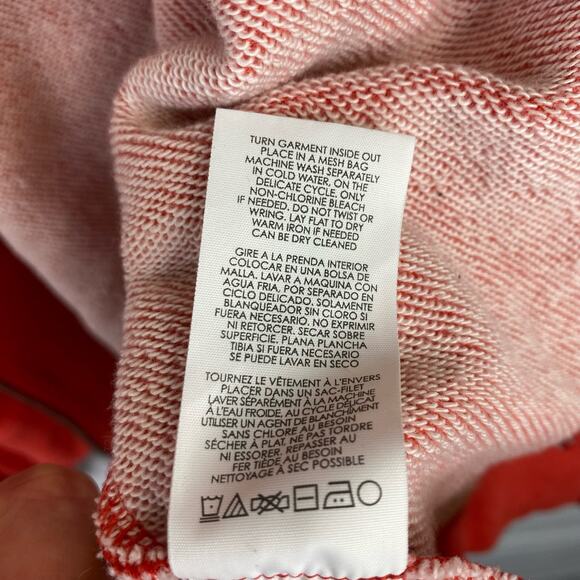 Cabi Womens Poet Sleeve Oversized Tassel Zip Up Hoodie Coral Orange size Small - Picture 6 of 9